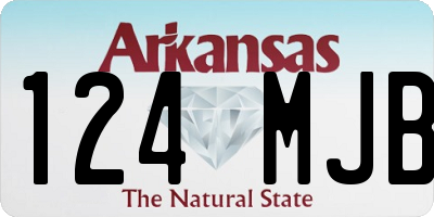 AR license plate 124MJB