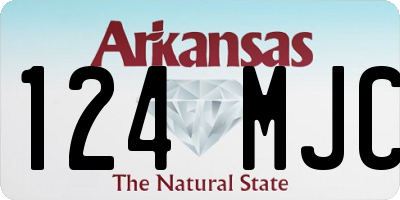 AR license plate 124MJC
