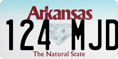 AR license plate 124MJD