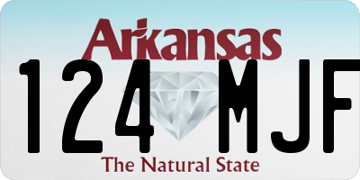 AR license plate 124MJF