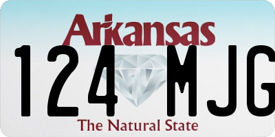 AR license plate 124MJG