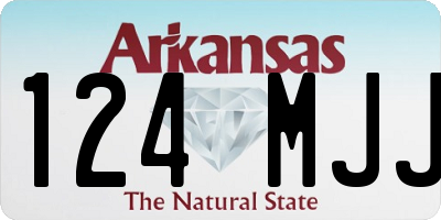 AR license plate 124MJJ