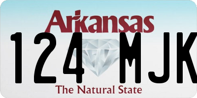 AR license plate 124MJK