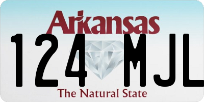 AR license plate 124MJL