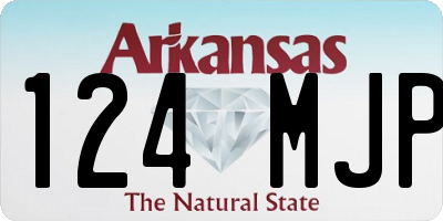 AR license plate 124MJP