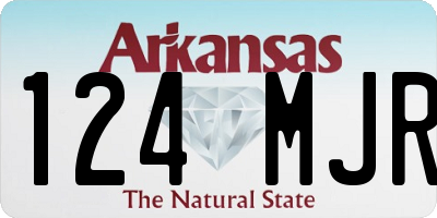 AR license plate 124MJR