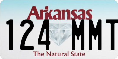 AR license plate 124MMT