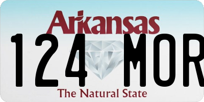 AR license plate 124MOR
