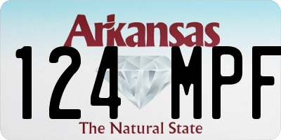 AR license plate 124MPF