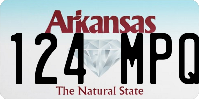 AR license plate 124MPQ