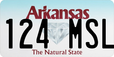 AR license plate 124MSL