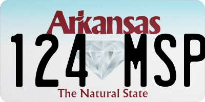 AR license plate 124MSP
