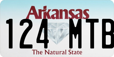 AR license plate 124MTB