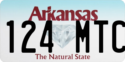 AR license plate 124MTC