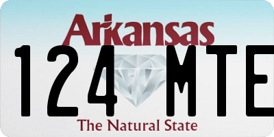 AR license plate 124MTE