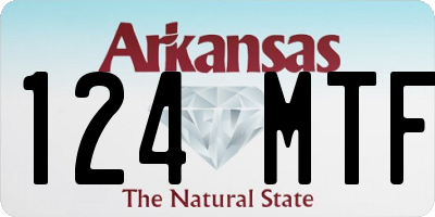 AR license plate 124MTF