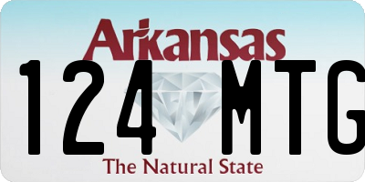 AR license plate 124MTG