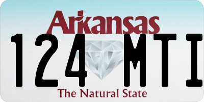 AR license plate 124MTI