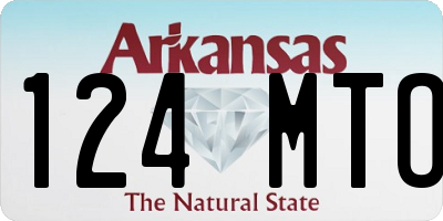 AR license plate 124MTO