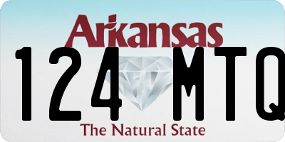 AR license plate 124MTQ