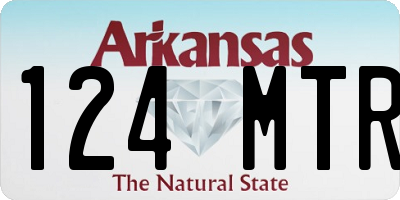 AR license plate 124MTR