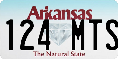 AR license plate 124MTS