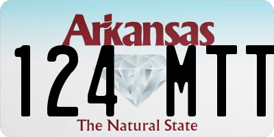 AR license plate 124MTT