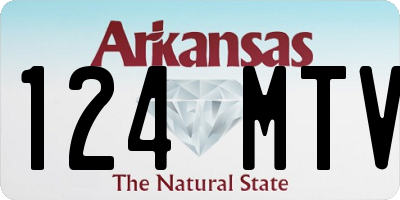 AR license plate 124MTV