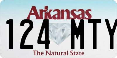 AR license plate 124MTY