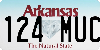 AR license plate 124MUC