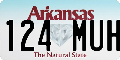 AR license plate 124MUH