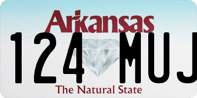 AR license plate 124MUJ
