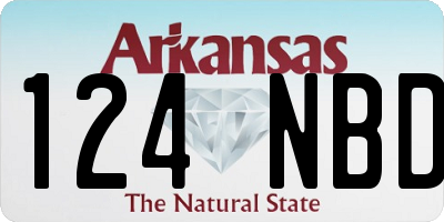 AR license plate 124NBD