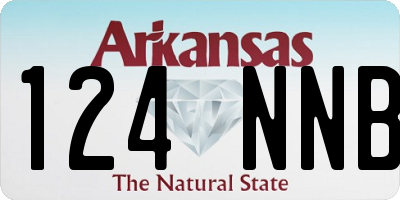 AR license plate 124NNB