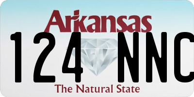 AR license plate 124NNC