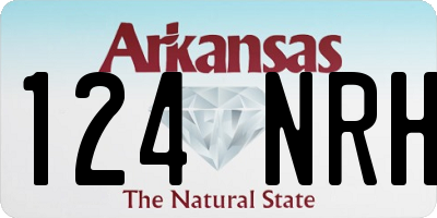 AR license plate 124NRH