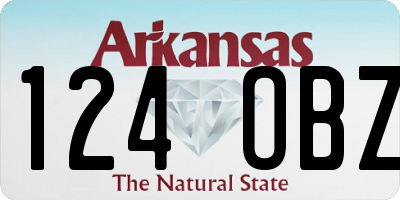 AR license plate 124OBZ