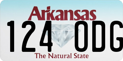 AR license plate 124ODG