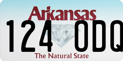 AR license plate 124ODQ