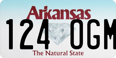 AR license plate 124OGM
