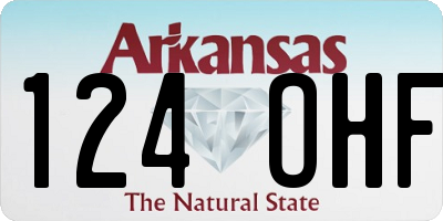 AR license plate 124OHF