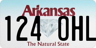 AR license plate 124OHL