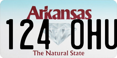 AR license plate 124OHU