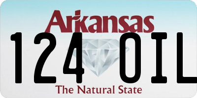 AR license plate 124OIL