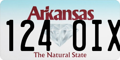 AR license plate 124OIX