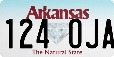 AR license plate 124OJA