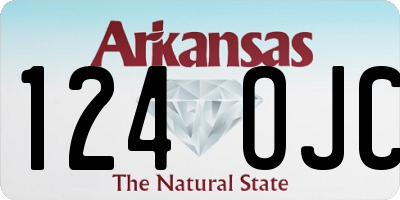 AR license plate 124OJC