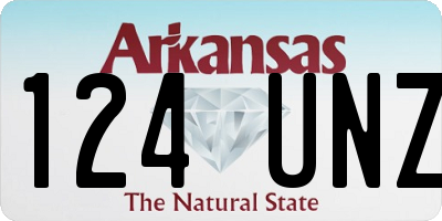 AR license plate 124UNZ