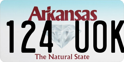 AR license plate 124UOK