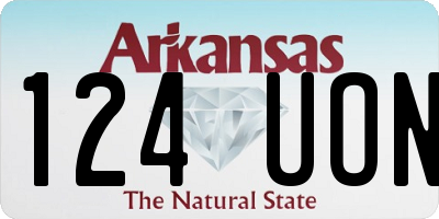 AR license plate 124UON